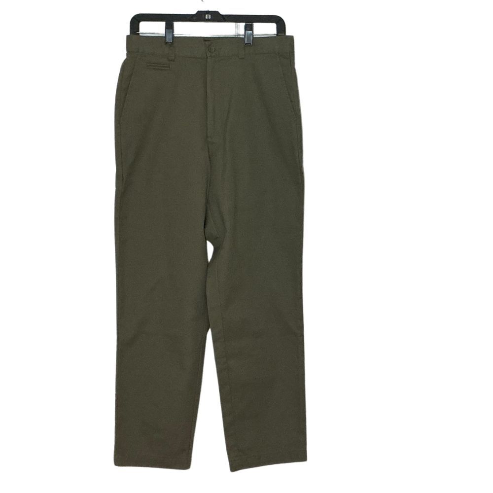 Dockers Womens Khaki Pants Size 12 Petite Flat Front Medium Green